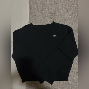 Gymshark cropped long sleeve top - Black